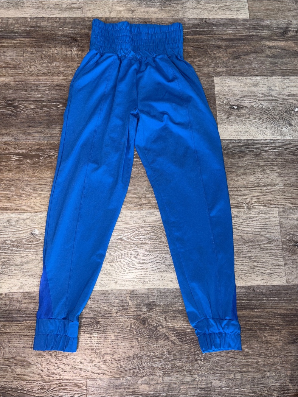 Girls' Smocked Waist Jogger Pants in Bright Blue